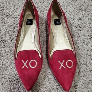Pointed Toe Valentine's Love XOXO Flats